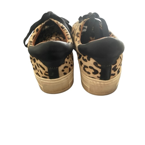 Halogen 'Bethany' Genuine Calf Hair Cheetah Platform Sneakers I Size:9.5M - Picture 5 of 8